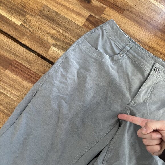 Kuhl Pants Womens 6 Capri Cropped Outdoor Hiking Casual Camping Gorp Nature FLAW - Picture 12 of 14